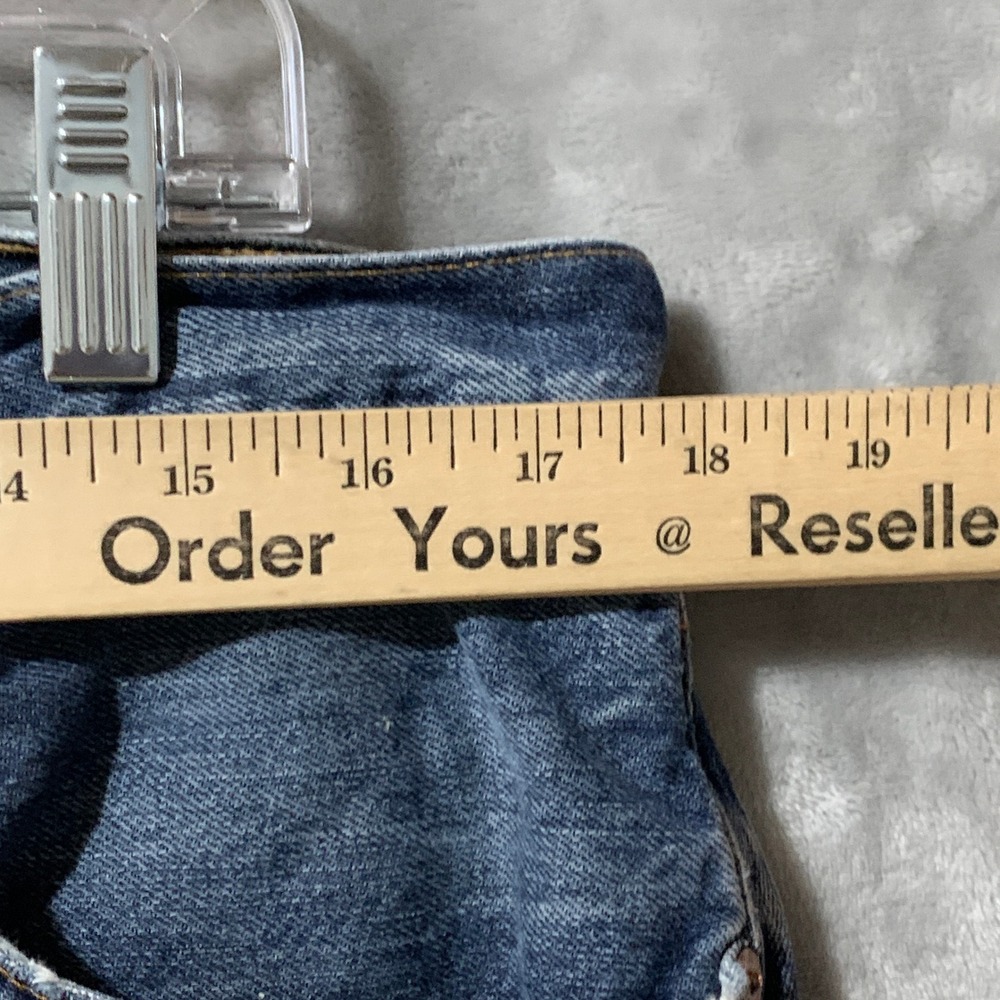 Polo Ralph Lauren Hampton Straight Jeans Mens 35x32 Blue Distressed Preppy - Picture 13 of 16